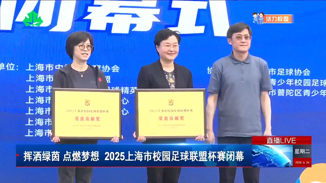 挥洒绿茵 点燃梦想 2025上海市校园足球联盟杯赛闭幕