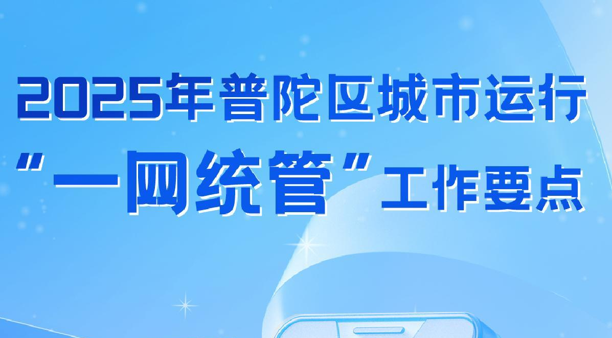 图解：2025年普陀区城市运行“一网统管”工作要点